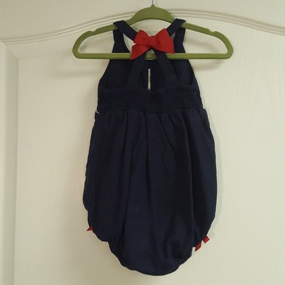 Tommy Bahama Navy Embroidered Boho Romper - Picture 4 of 5